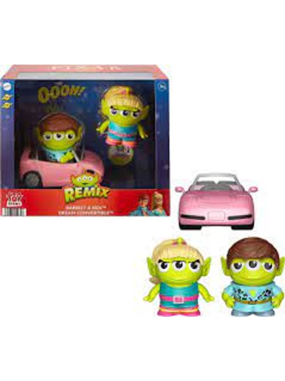 Disney Pixar Alien Figures, Barbie & Ken Remix Dream Convertible 54 55 ~ NEW